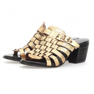 A.S.98 Abigayle Sandalen Dames Goud | BE-UQDIWO267