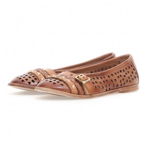 A.S.98 Jakki flat shoes Dames Bruin | BE-FOALNG064