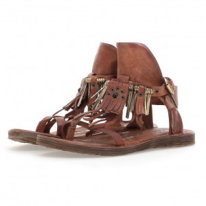 A.S.98 Reina Sandalen Dames Khaki | BE-JSMRVP104
