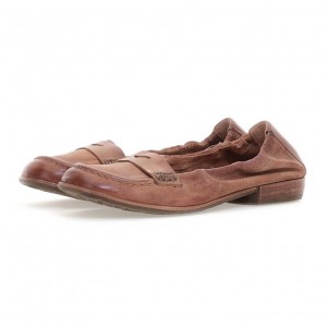 A.S.98 Zavia flat shoes Dames Khaki | BE-KTZUOA523