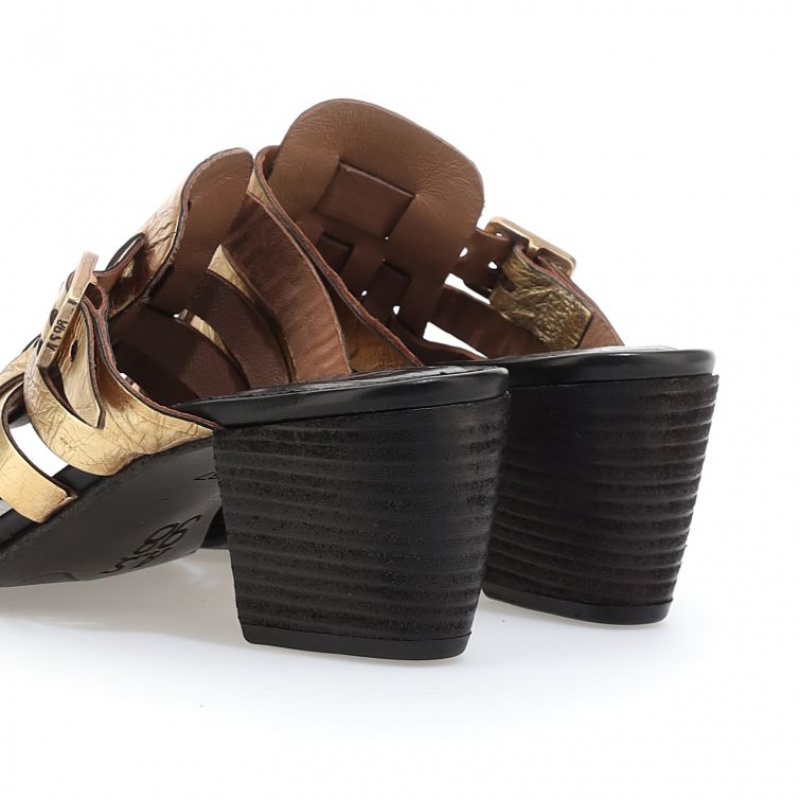 A.S.98 Abigayle Sandalen Dames Goud | BE-UQDIWO267