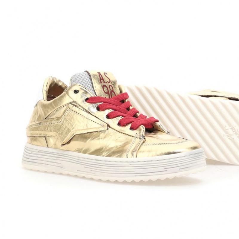 A.S.98 Adria Sneakers Dames Goud | BE-WKVQCB108