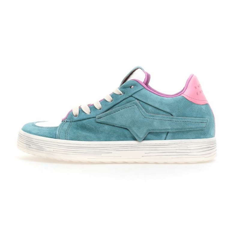 A.S.98 Adria Sneakers Dames Groen Rood | BE-PVUXRN084