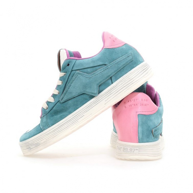 A.S.98 Adria Sneakers Dames Groen Rood | BE-PVUXRN084