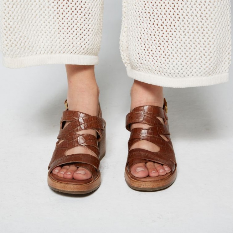 A.S.98 Aislin Sandalen Dames Khaki | BE-YZGKPO284