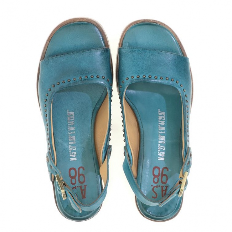 A.S.98 Angie Sandalen Dames Groen | BE-JPYCVG713