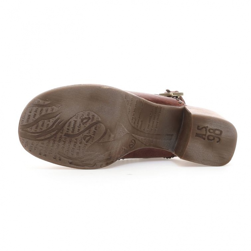 A.S.98 Angie Sandalen Dames Khaki | BE-EWCHOL638