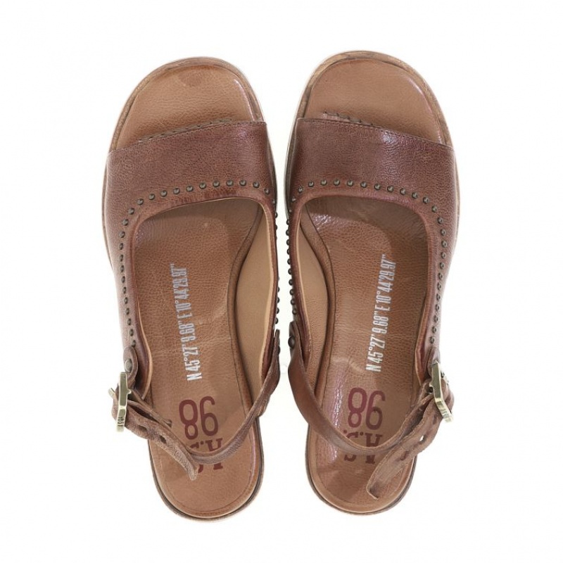 A.S.98 Angie Sandalen Dames Khaki | BE-EWCHOL638