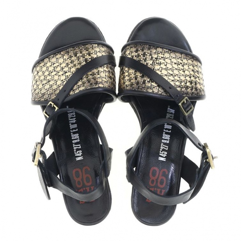 A.S.98 Ayden Sandalen Dames Zwart | BE-QZBHDW450