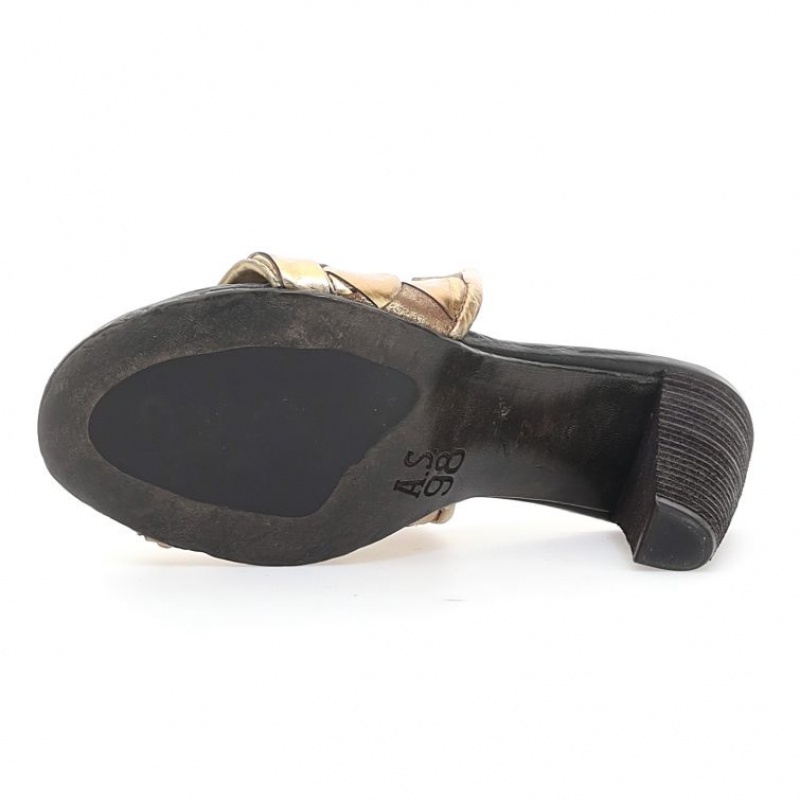 A.S.98 Bailee Sandalen Dames Goud | BE-IZESJY263