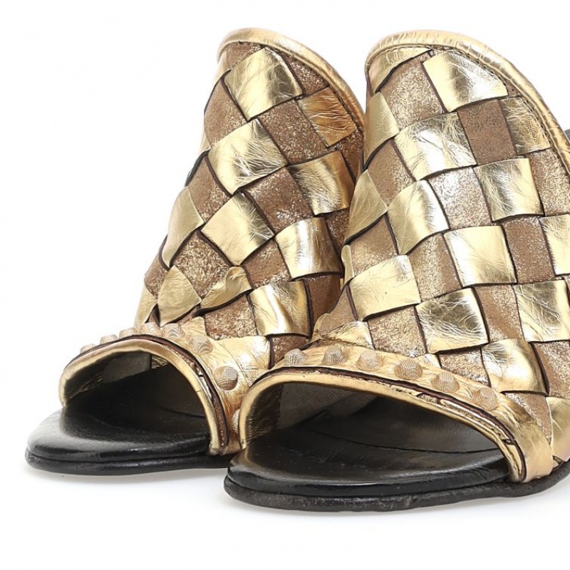 A.S.98 Bailee Sandalen Dames Goud | BE-IZESJY263
