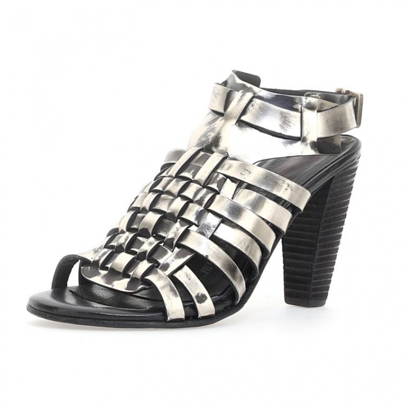 A.S.98 Barb Sandalen Dames Platina | BE-XYGOKR716
