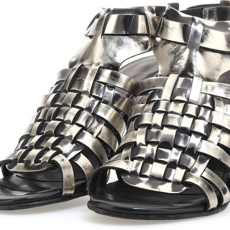 A.S.98 Barb Sandalen Dames Platina | BE-XYGOKR716