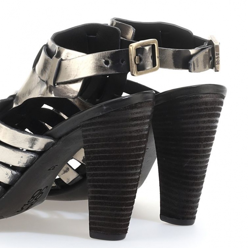 A.S.98 Barb Sandalen Dames Platina | BE-XYGOKR716