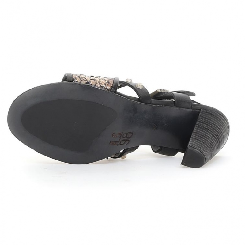 A.S.98 Becci Sandalen Dames Zwart | BE-XCKNIR632