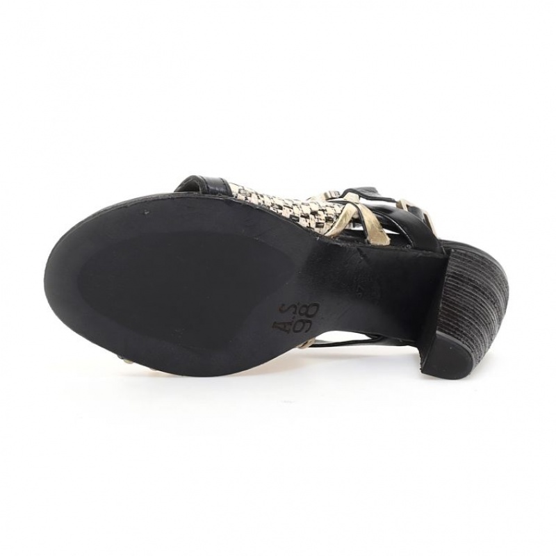 A.S.98 Beckah Sandalen Dames Zwart | BE-FPIRDN270
