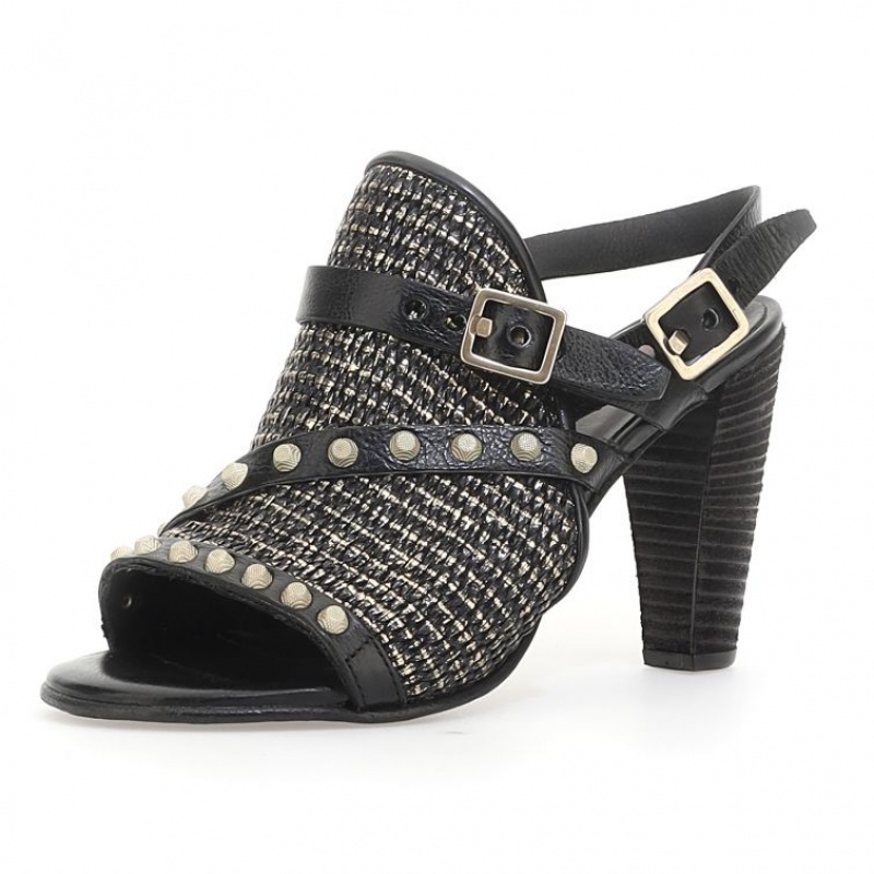 A.S.98 Beckah Sandalen Dames Zwart | BE-UNLERX790