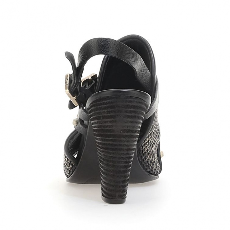 A.S.98 Beckah Sandalen Dames Zwart | BE-UNLERX790