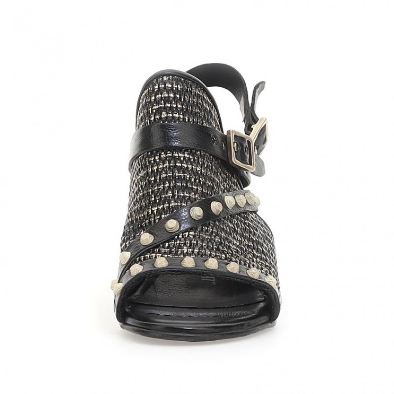 A.S.98 Beckah Sandalen Dames Zwart | BE-UNLERX790