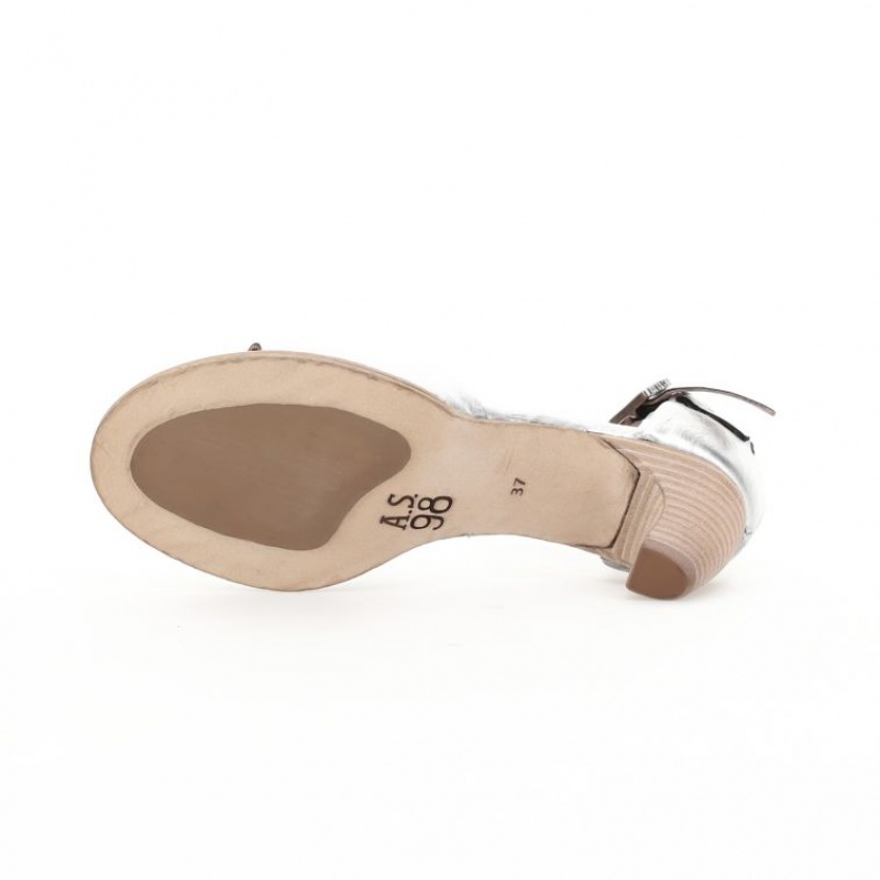 A.S.98 Bess Sandalen Dames Zilver | BE-CBVFAJ378