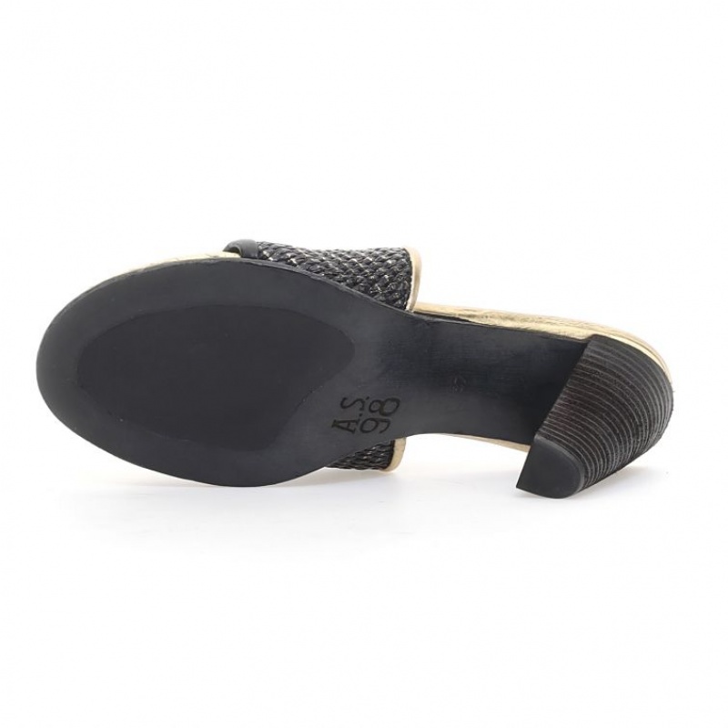 A.S.98 Bethany Sandalen Dames Zwart | BE-VRWSOP865