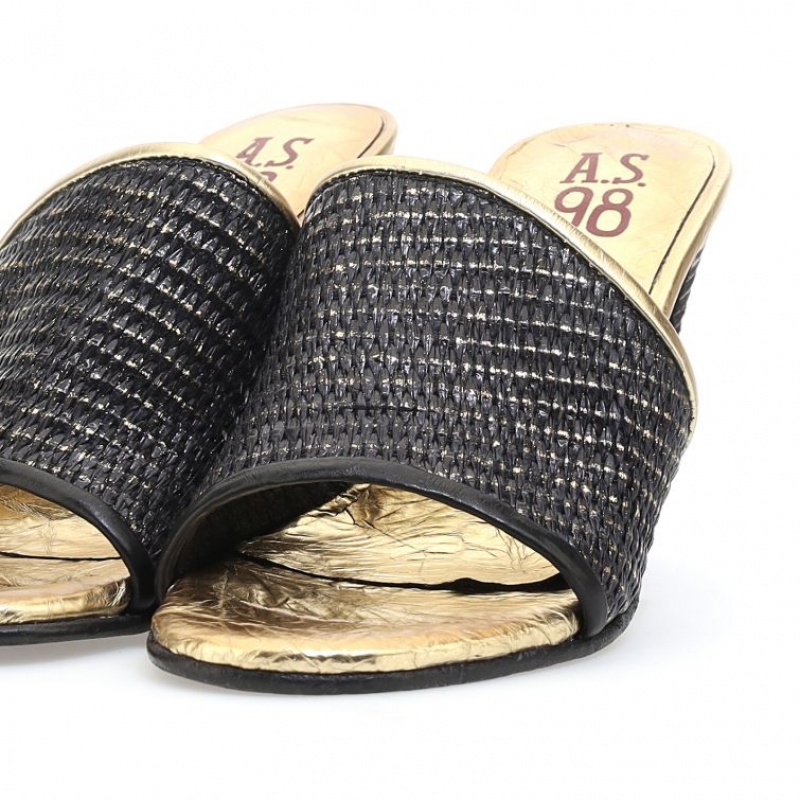 A.S.98 Bethany Sandalen Dames Zwart | BE-VRWSOP865