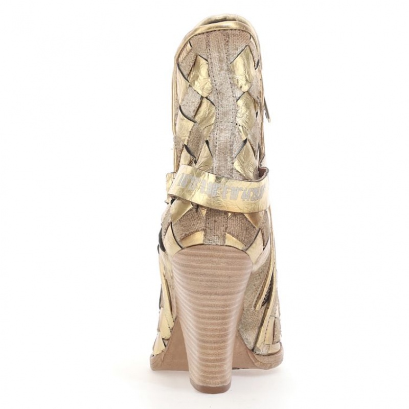 A.S.98 Bette Ankle boots Dames Goud | BE-KQDBZV160