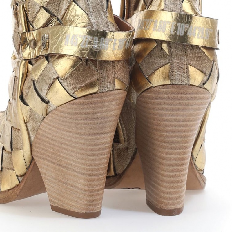 A.S.98 Bette Ankle boots Dames Goud | BE-KQDBZV160