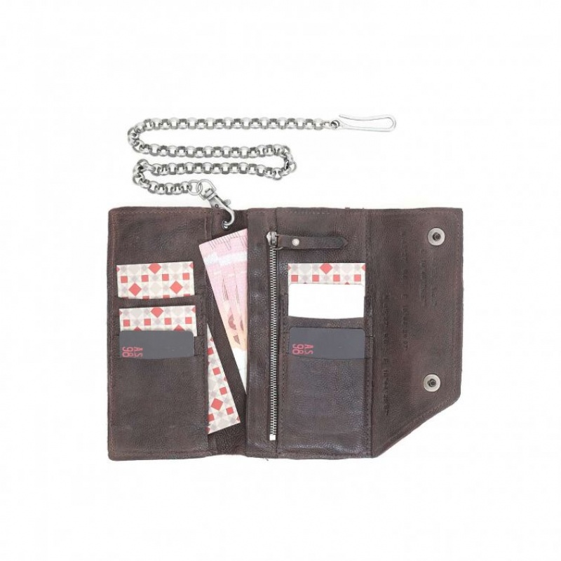A.S.98 Brock Portefeuille Unisex Chocola | BE-ZNEMGP089