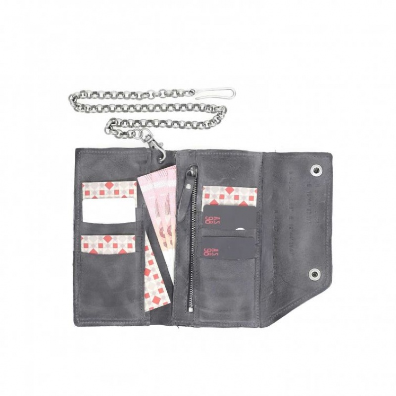 A.S.98 Brock Portefeuille Unisex Grijs | BE-DRXECU762