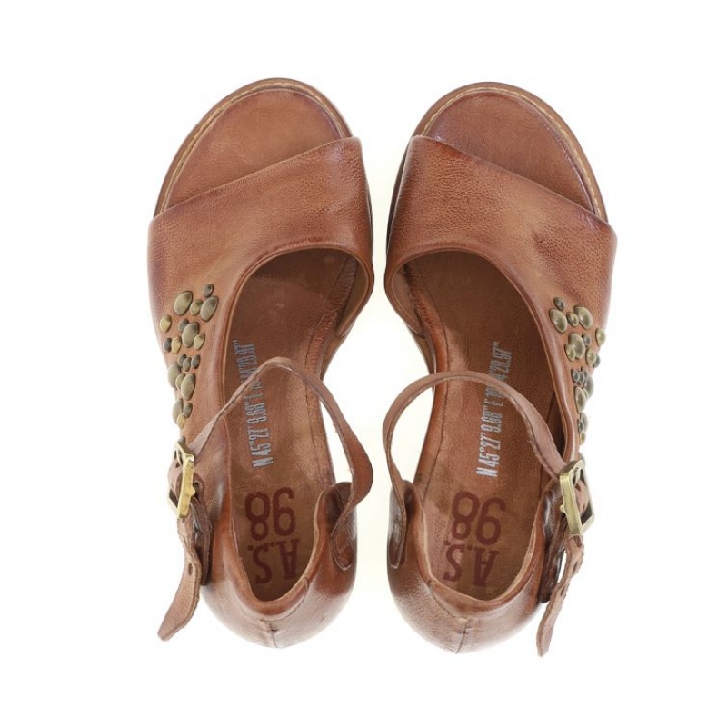 A.S.98 Brooke Sandalen Dames Khaki | BE-RSDGVN105