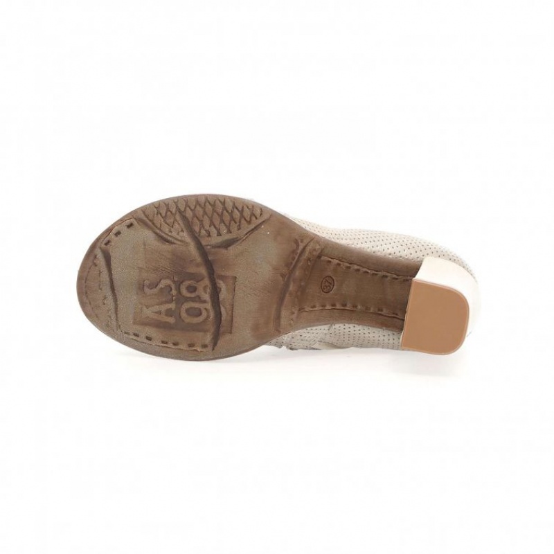 A.S.98 Brucie Ankle boots Dames Beige | BE-WACMJK032