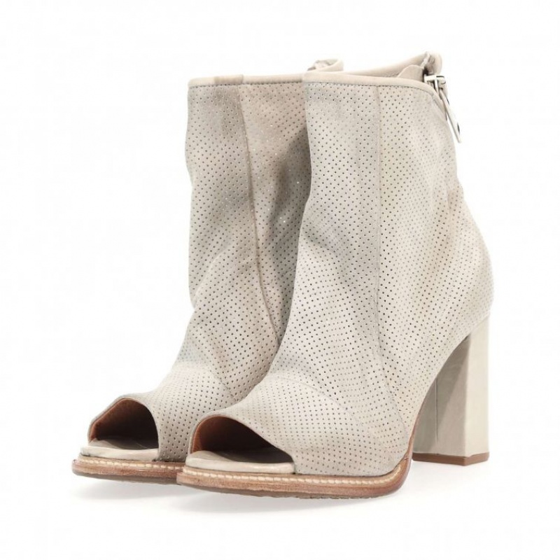 A.S.98 Brucie Ankle boots Dames Beige | BE-WACMJK032