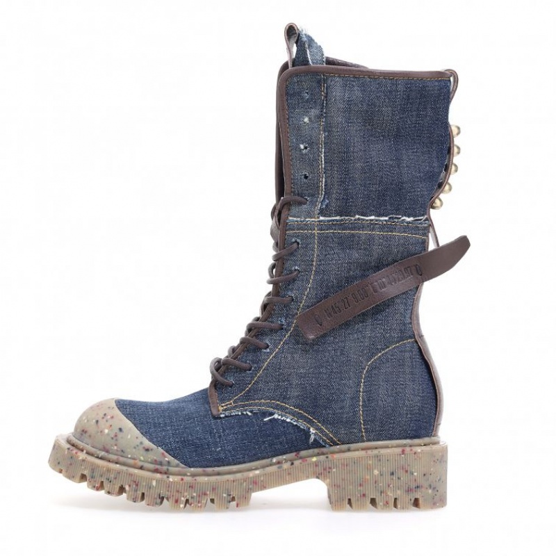 A.S.98 Cardon Ankle boots Dames Blauw Chocola | BE-JQDNLF184