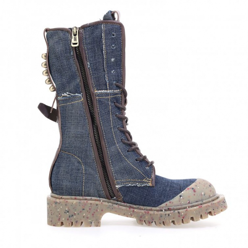 A.S.98 Cardon Ankle boots Dames Blauw Chocola | BE-JQDNLF184