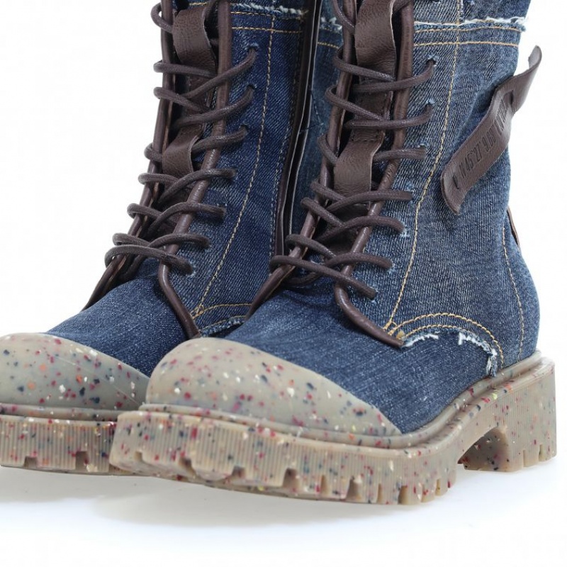 A.S.98 Cardon Ankle boots Dames Blauw Chocola | BE-JQDNLF184