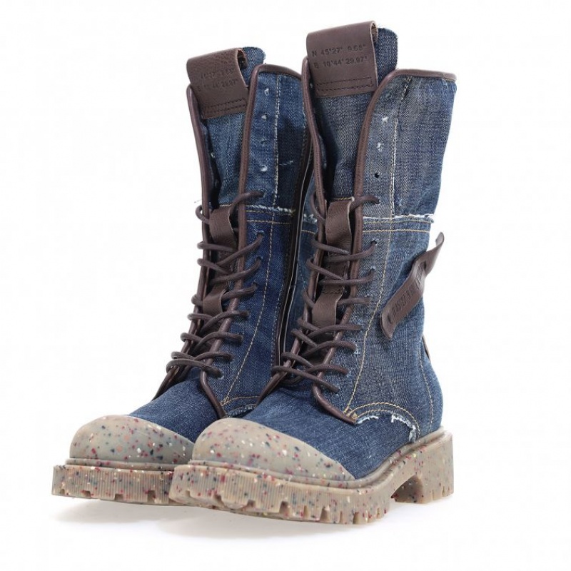 A.S.98 Cardon Ankle boots Dames Blauw Chocola | BE-JQDNLF184