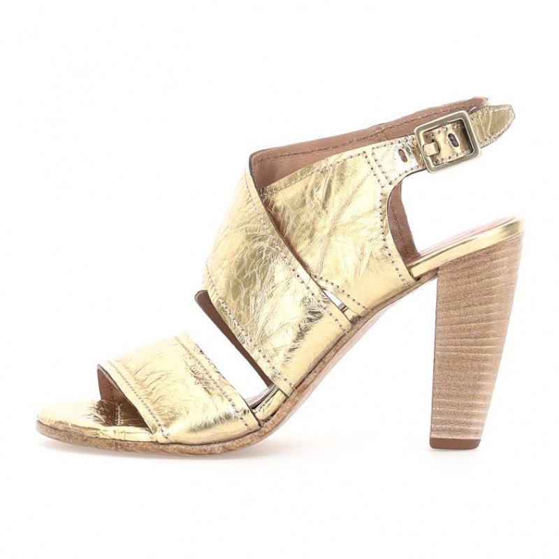 A.S.98 Chastity Sandalen Dames Goud | BE-JAFHGO743