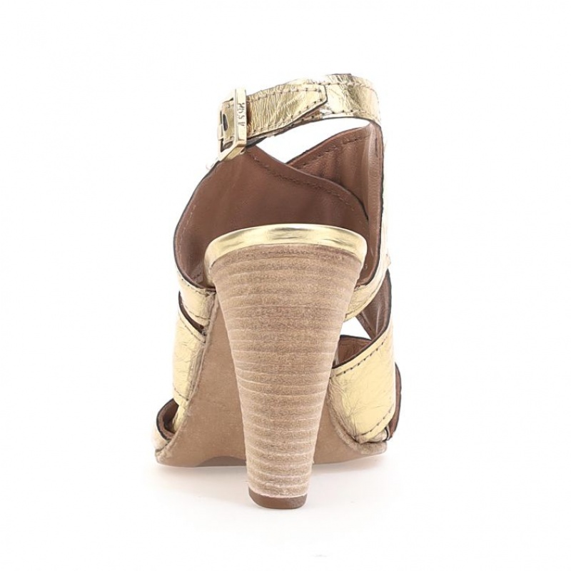 A.S.98 Chastity Sandalen Dames Goud | BE-JAFHGO743