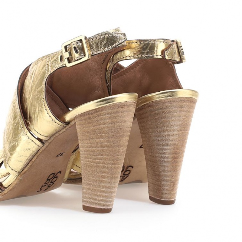 A.S.98 Chastity Sandalen Dames Goud | BE-JAFHGO743