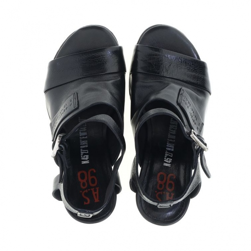 A.S.98 Clarise Sandalen Dames Zwart | BE-BUMDVA384