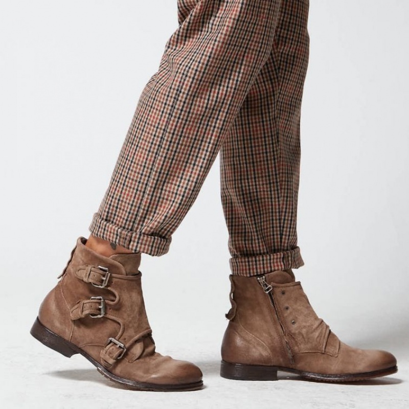 A.S.98 Clash 401202 Ankle boots Heren Bruin | BE-LIZNAG294