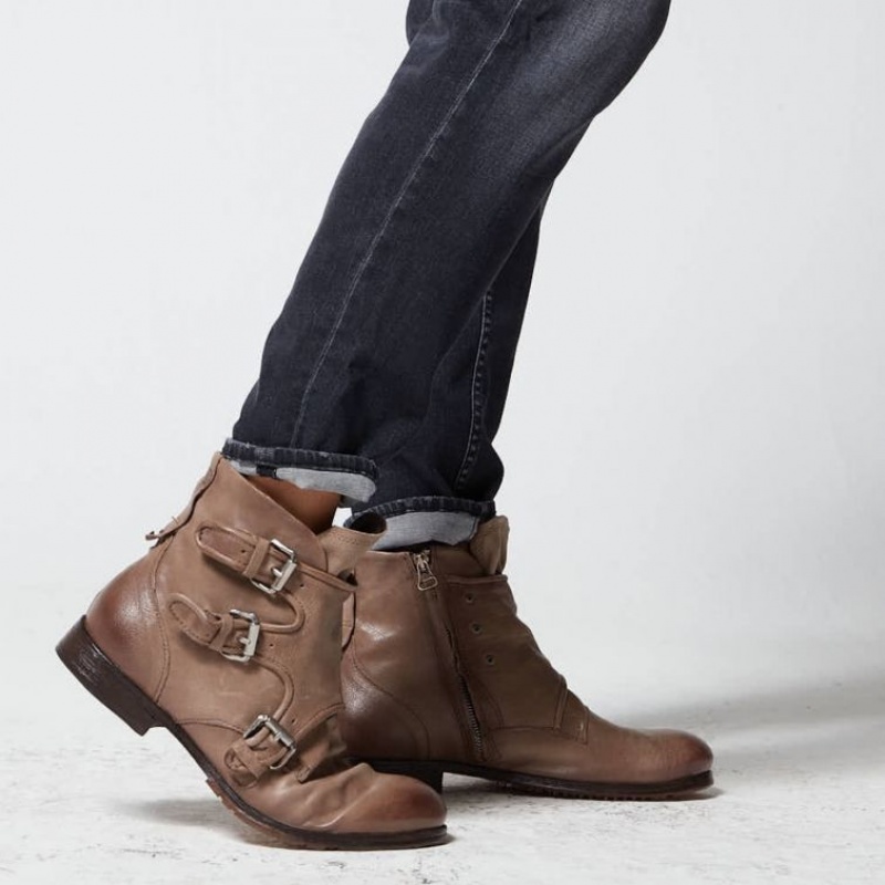A.S.98 Clash 401202 Ankle boots Heren Grijs | BE-DMRWNB284