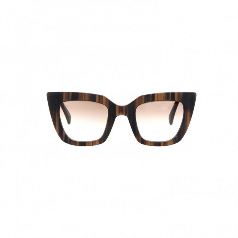 A.S.98 Cliff Zonnebril Dames Bruin | BE-OJZIHG209