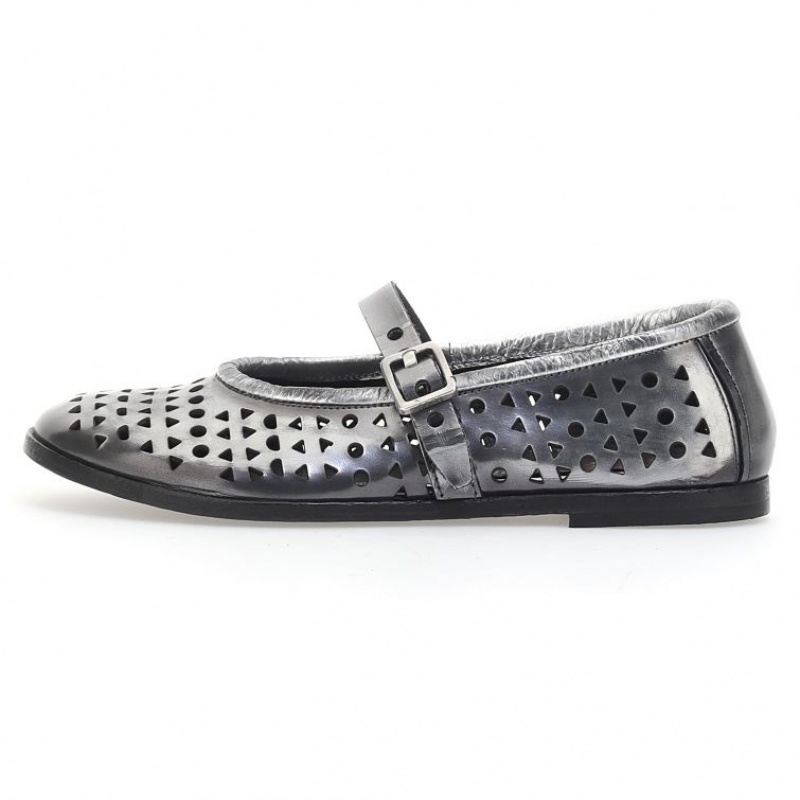 A.S.98 Jacaline flat shoes Dames Titanium | BE-RGWNVA702