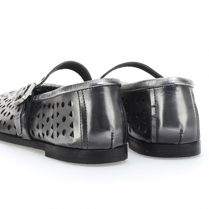 A.S.98 Jacaline flat shoes Dames Titanium | BE-RGWNVA702