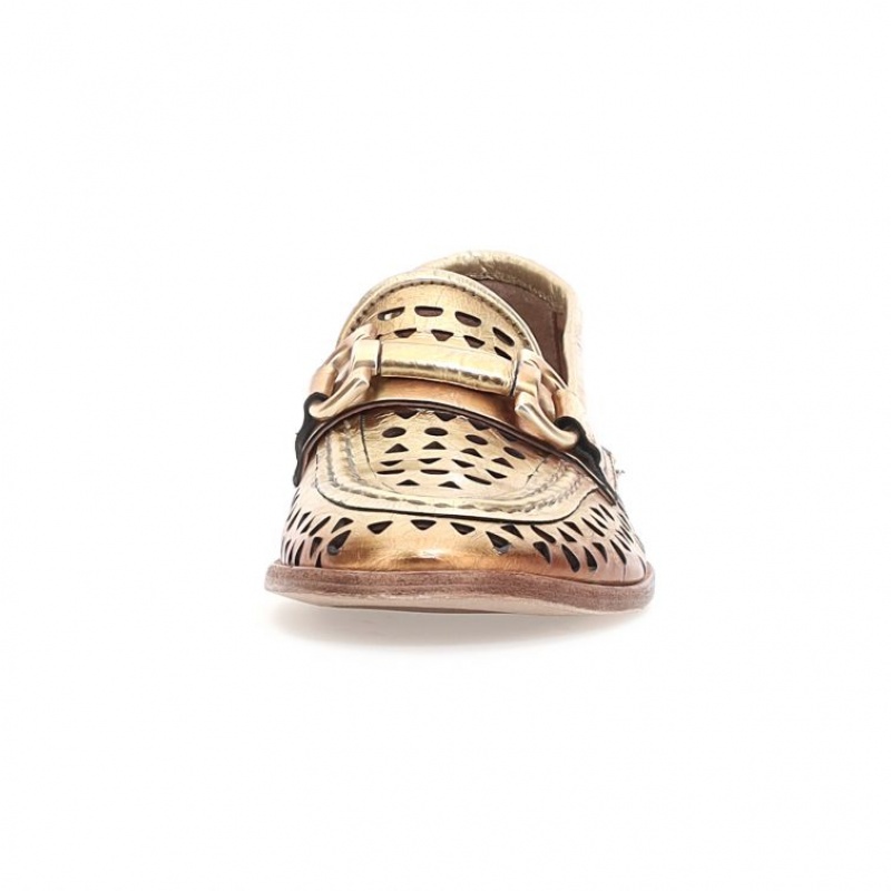 A.S.98 Jacklyn flat shoes Dames Goud | BE-VOXSMQ194