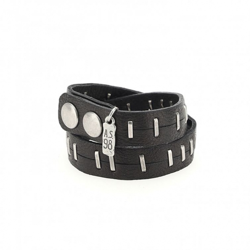 A.S.98 Jamey Armband Unisex Zwart | BE-AIBKNU308