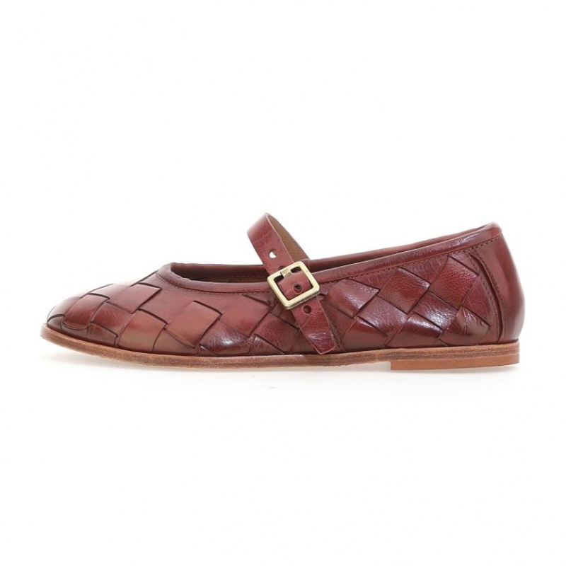 A.S.98 Janae flat shoes Dames Bordeaux | BE-QXRUTJ018