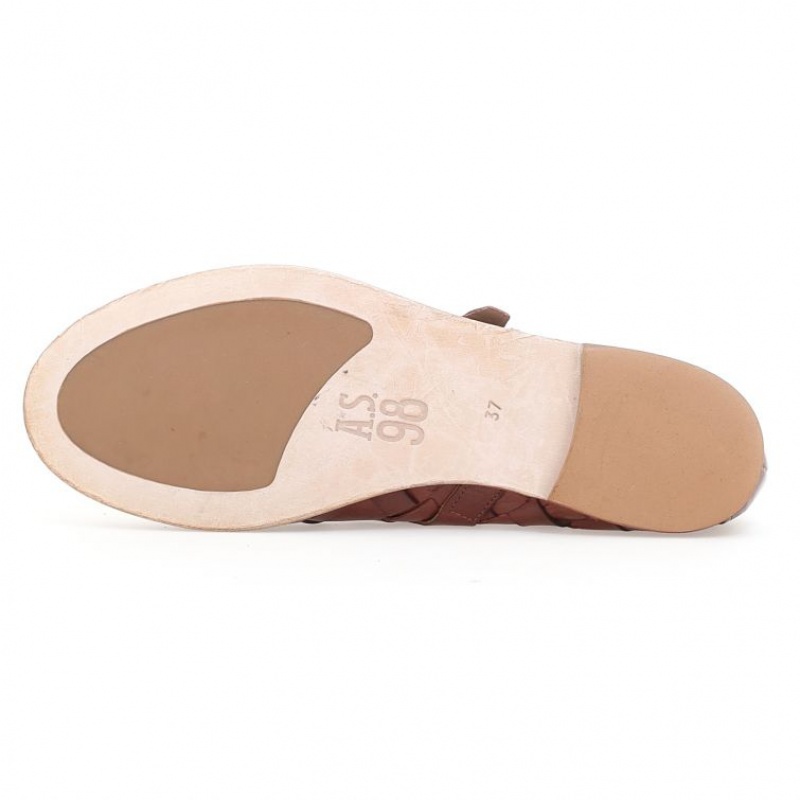 A.S.98 Janae flat shoes Dames Bordeaux | BE-QXRUTJ018